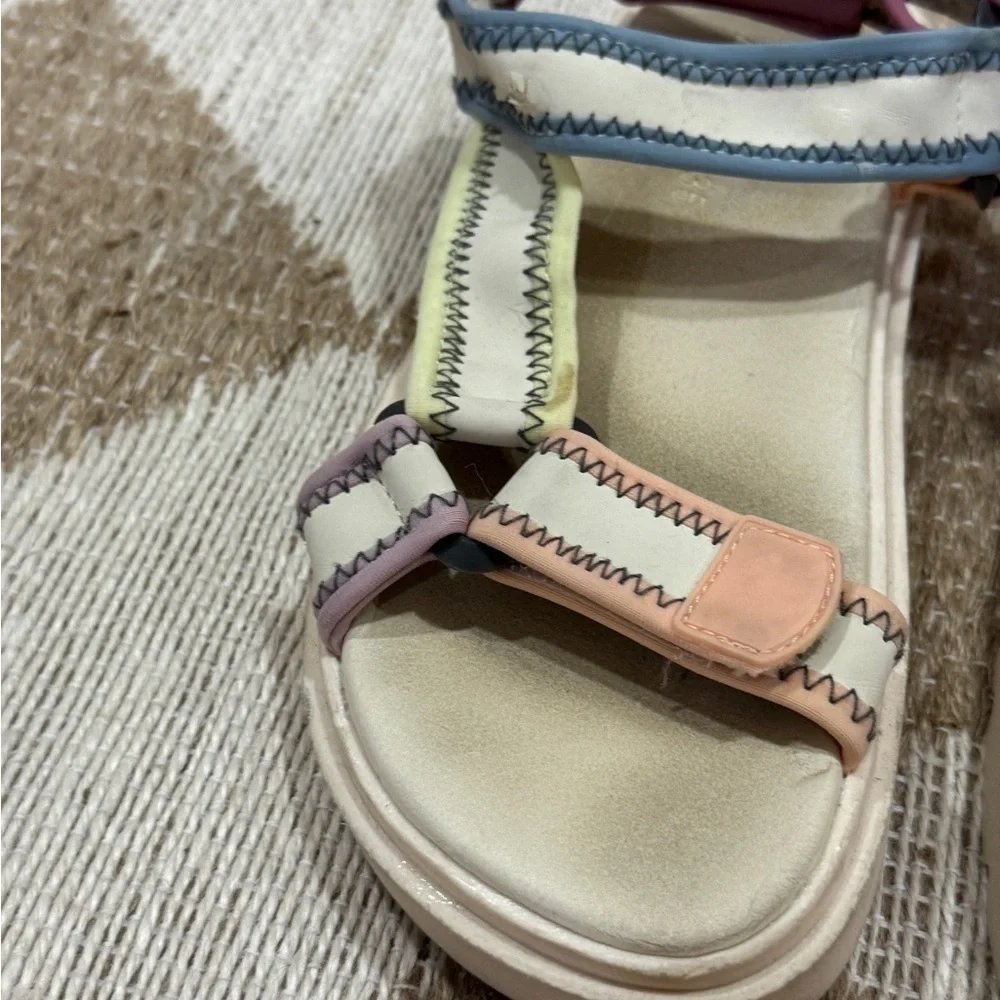 Zara Technical sandals pastel strappy adjustable girls